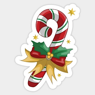 Colorful candy cane Sticker